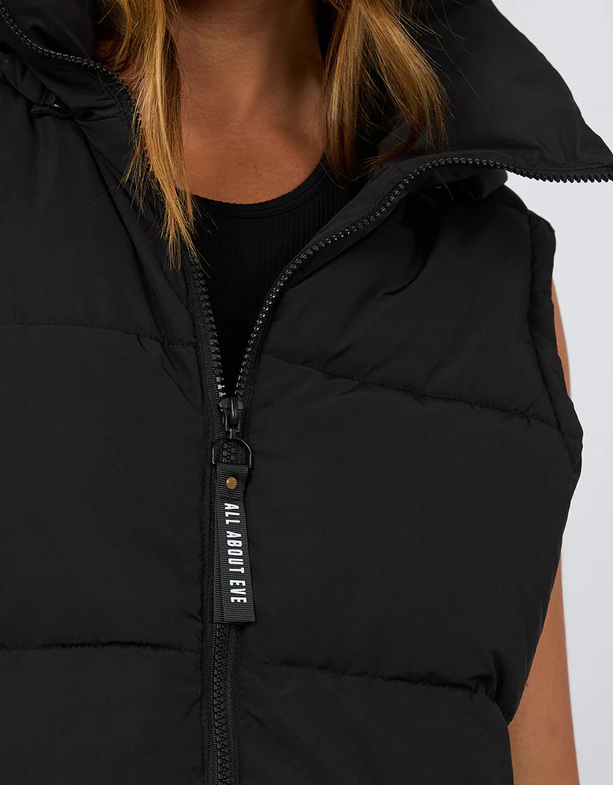 All About Eve Remi Luxe Puffer Vest Black