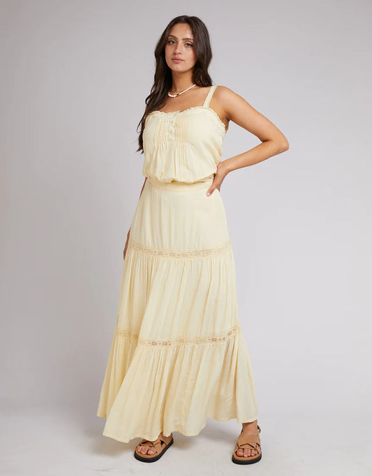All About Eve Denver Maxi Skirt Yellow