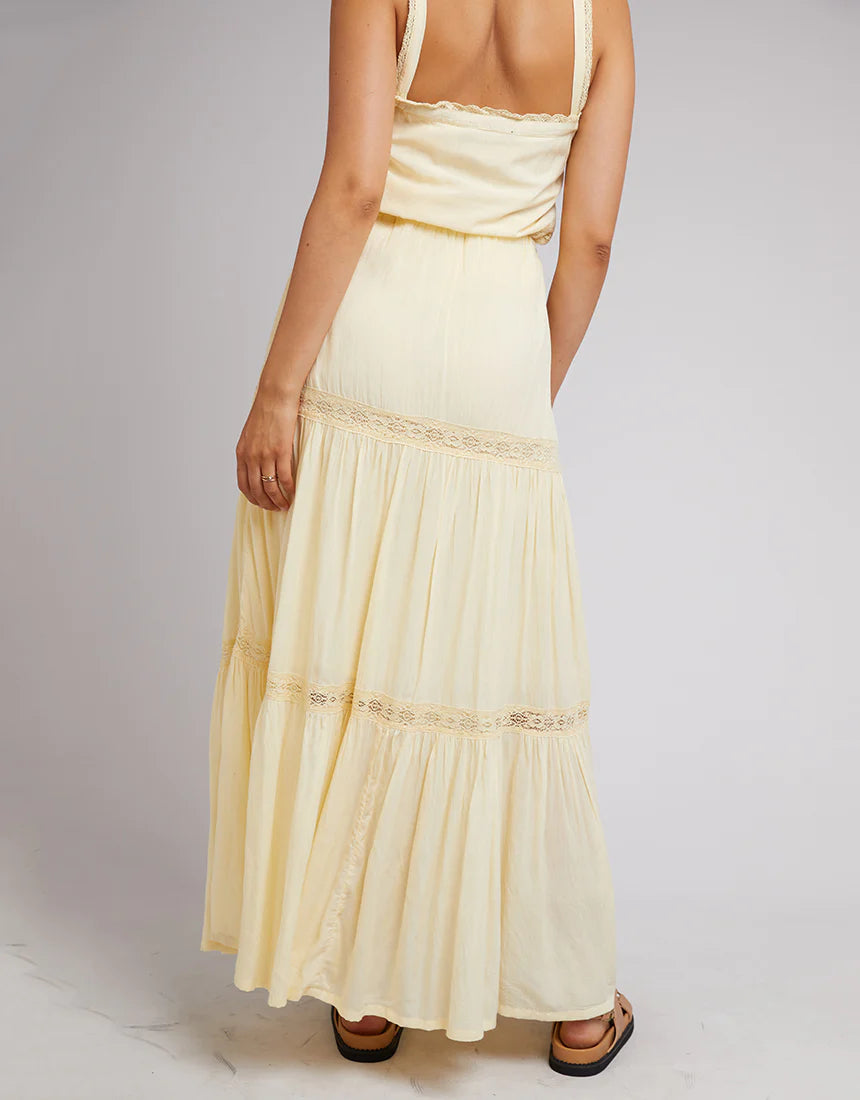 All About Eve Denver Maxi Skirt Yellow
