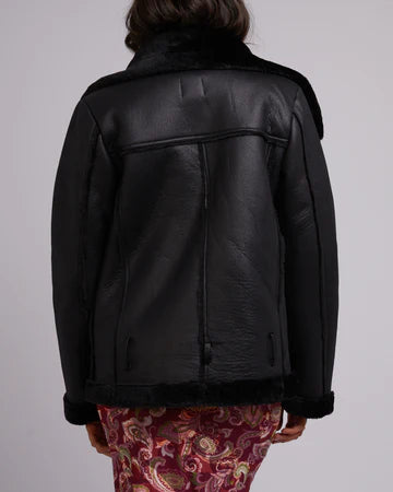 All About Eve Rory Aviator Jacket Black