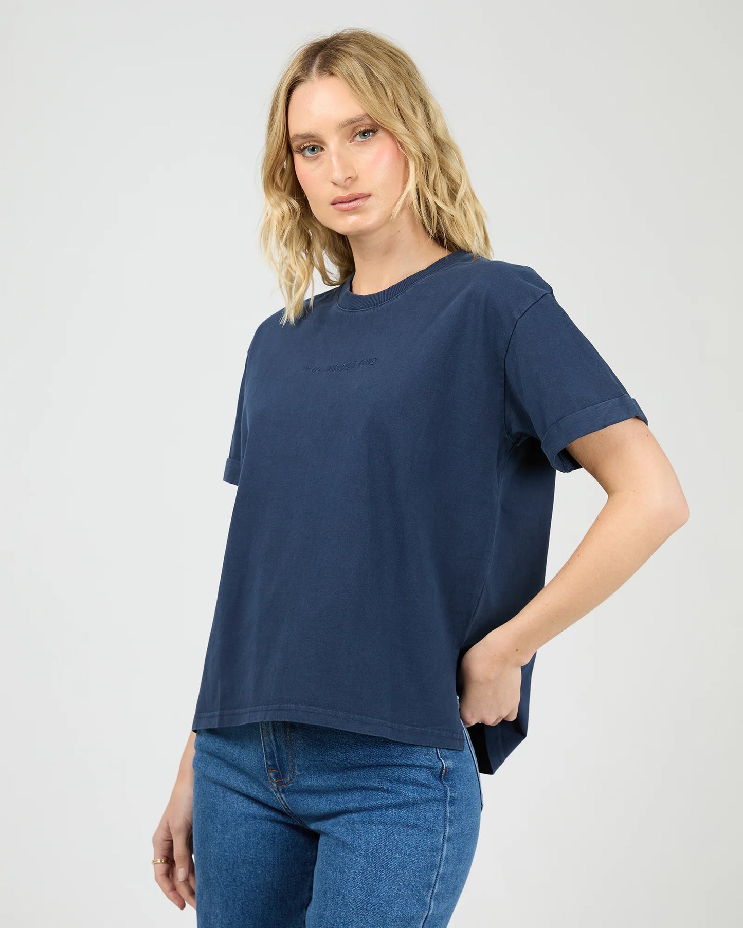All About Eve AAE Washed Tee - Navy