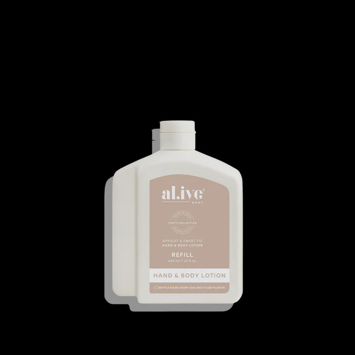 al.ive Hand & Body Lotion Refill - Apricot & Sweet Fig