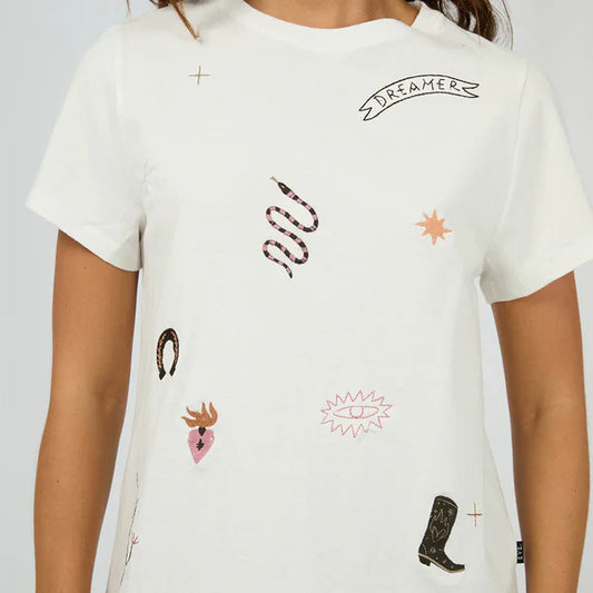 All About Eve Western Dreamer Regular Tee - Vintage White