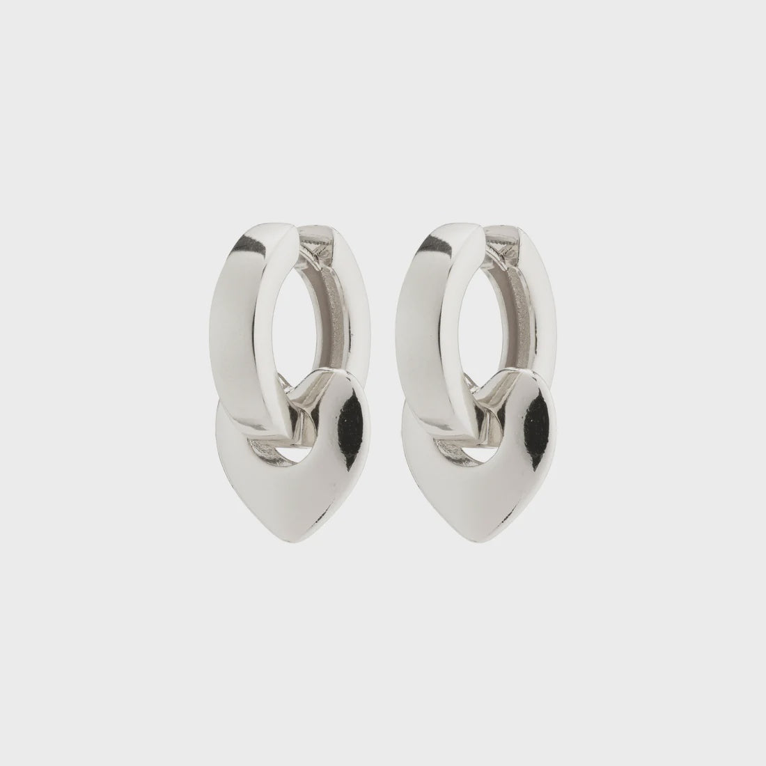 Pilgrim Earrings Iokaste Recycled Chunky Hoops - Silver Plated