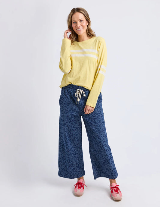 Elm Adora Long Sleeve Tee - Pale Lemon