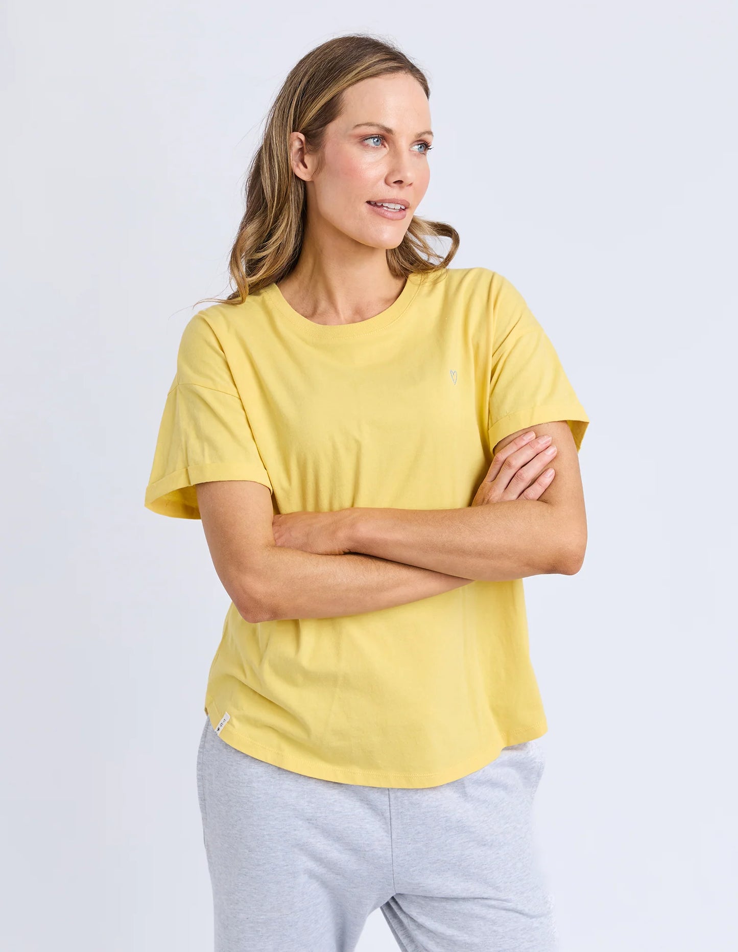 Elm Halli S/S Tee - Lemon
