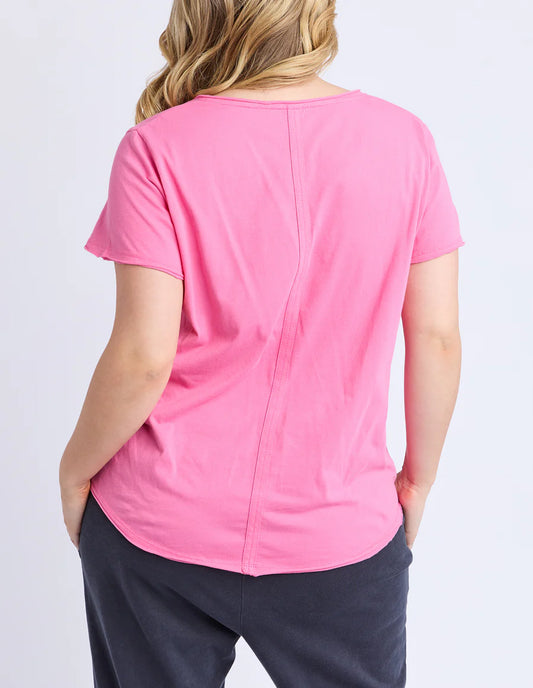 Elm Pima Vee Tee - Aurora Pink