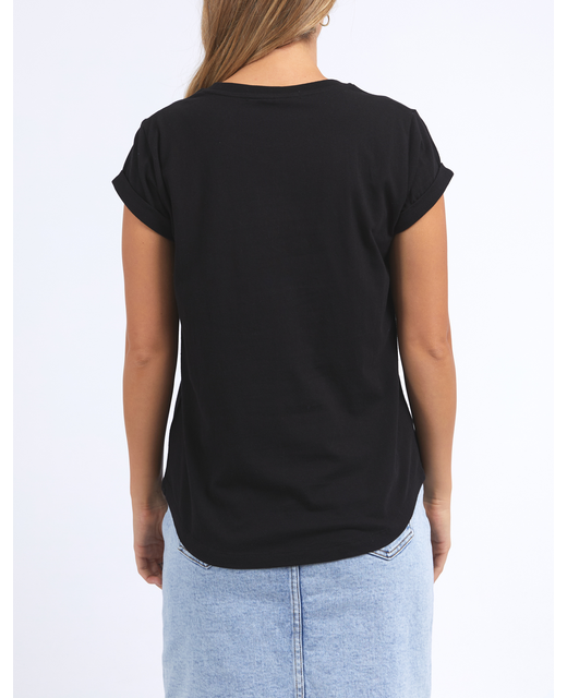 Foxwood Outline Tee - Black