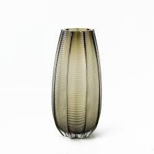Capulet Artisanal Coloured Glass Vase Smoke