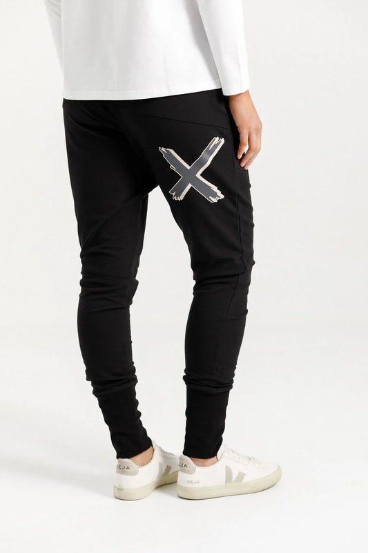 Homelee Winter Apartment Pants - Black with Shadow X