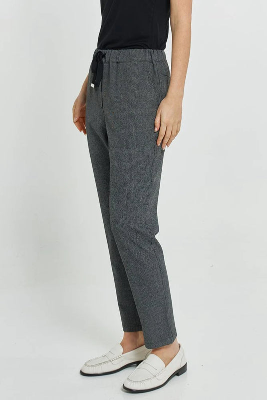 Betty Basics Kenzie Jogger - Grey Check Black
