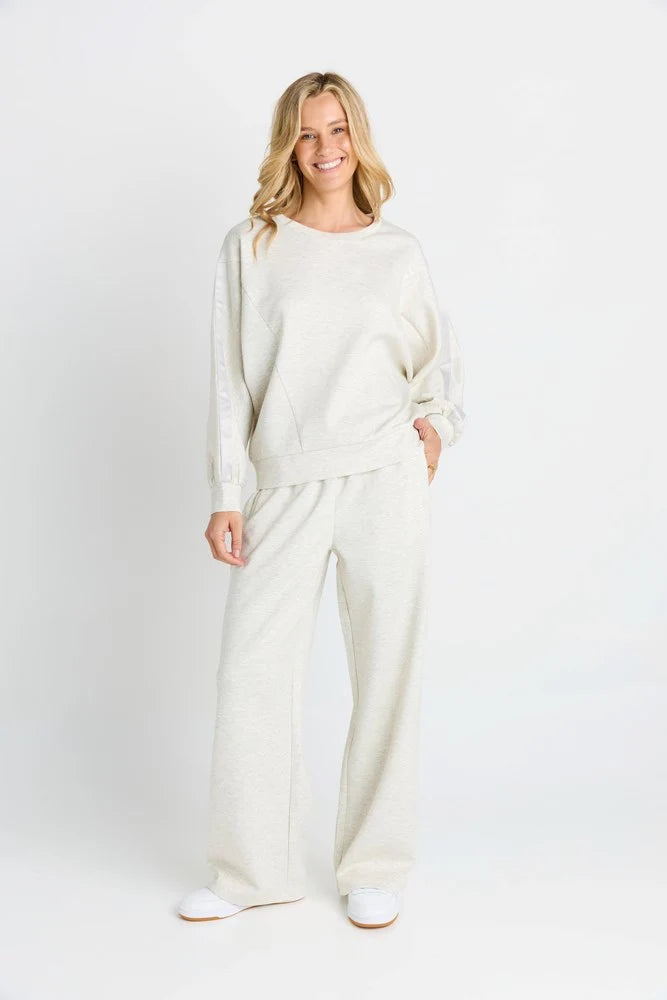 Betty Basics Marcy Sweatshirt - Grey Marle