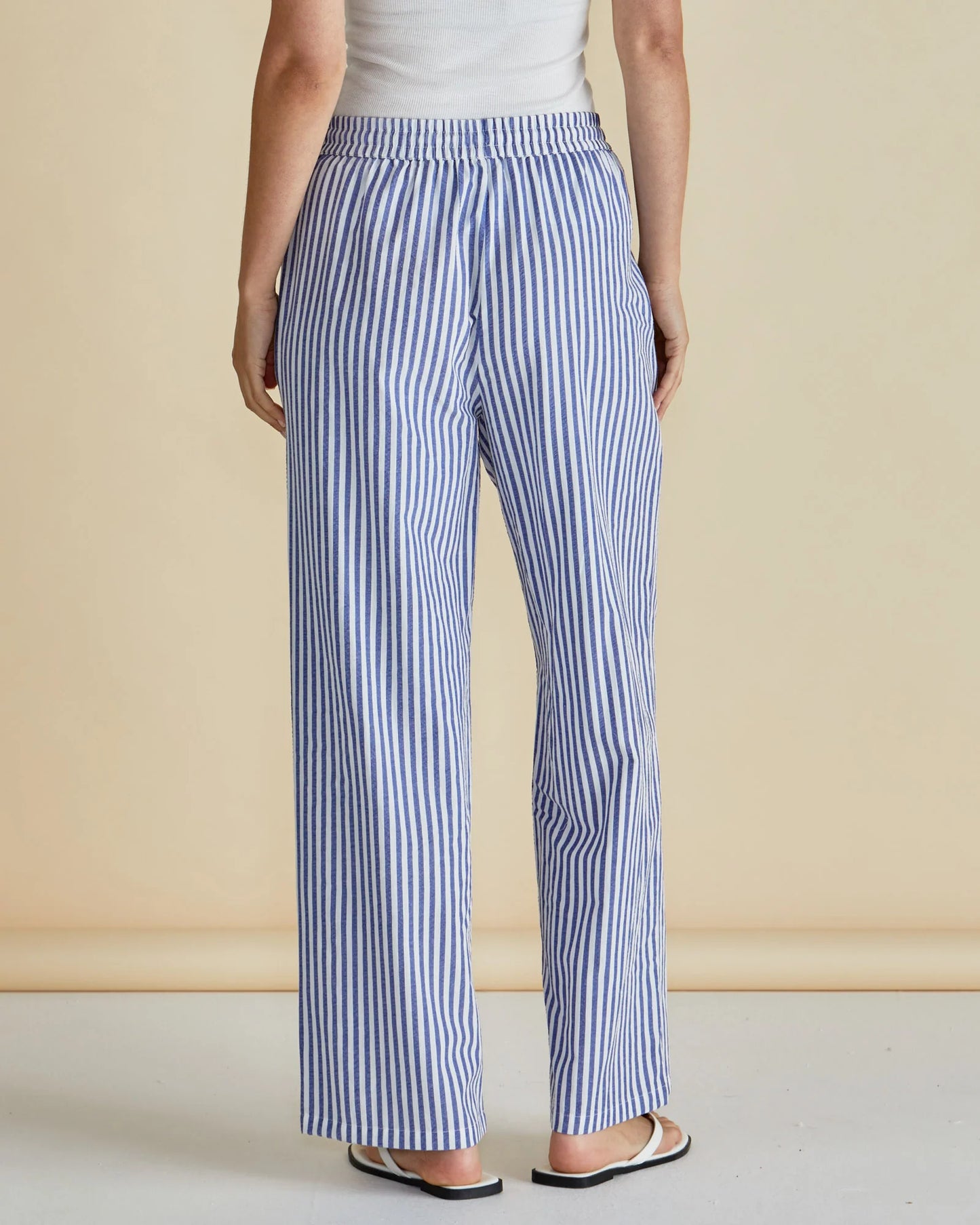 Betty Basics Georgie Pants - Navy Stripe