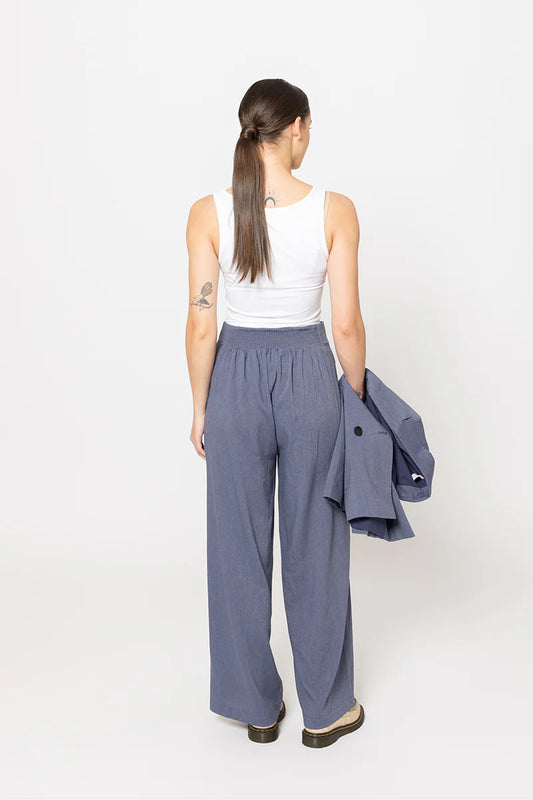Billie The Label Essential Full Wide Leg Pant - Denim