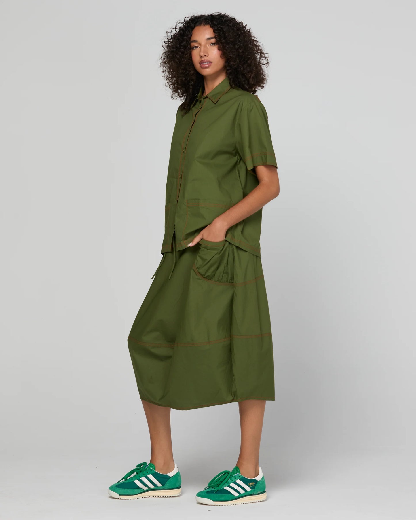 Boom Shankar Guru Skirt - Chive