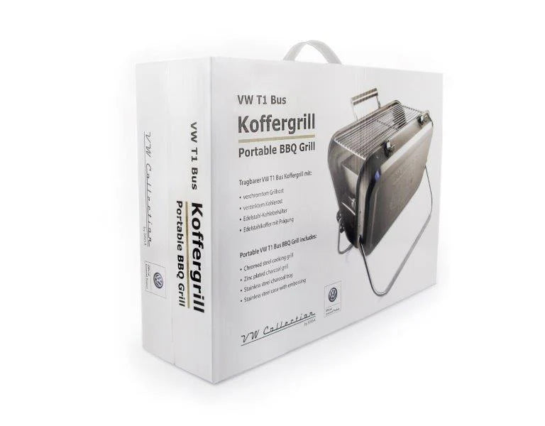 Artisanal VW T1 Bus Portable BBQ Grill - Stainless Steel