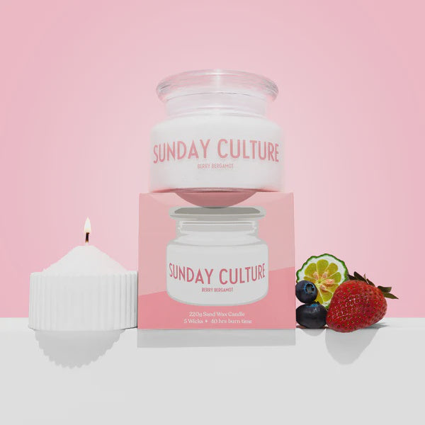 Sunday Culture Sand Wax Candle - Berry Bergamot