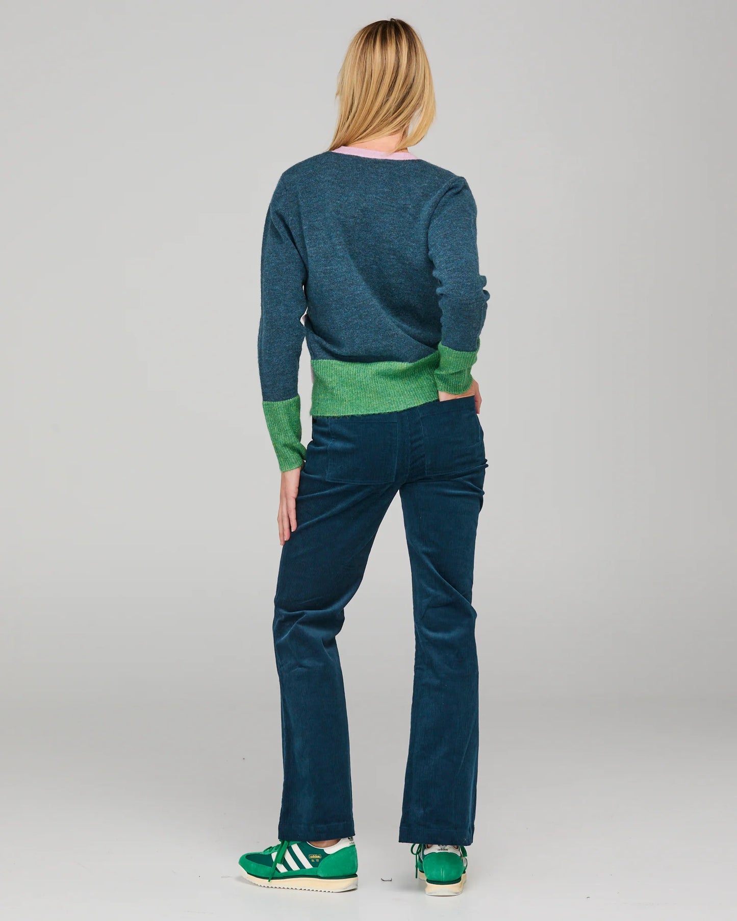 Boom Shankar Poet Cardigan - Blue Multi