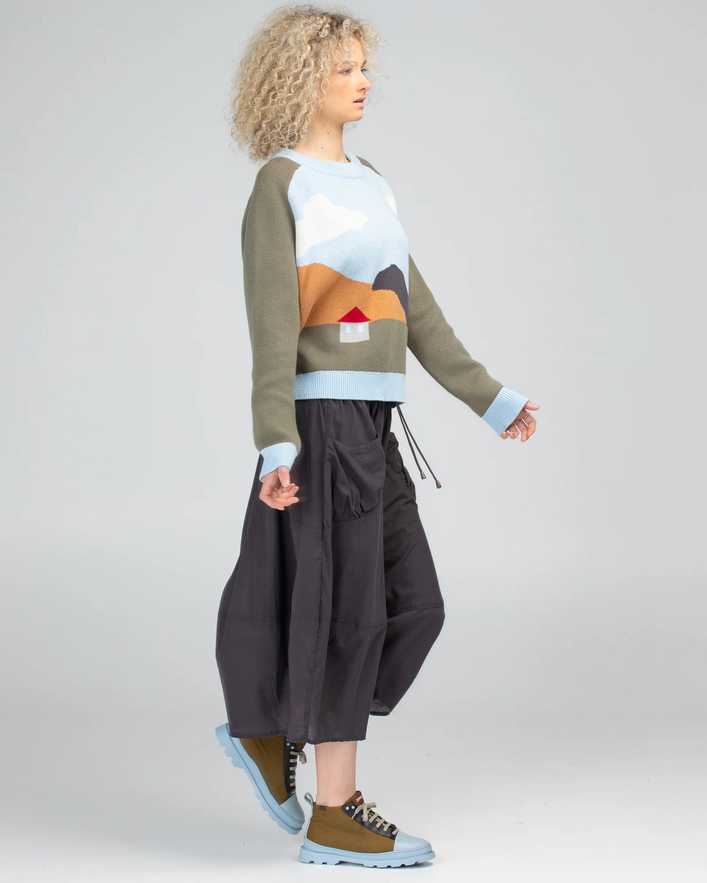 Boom Shankar Winter Guru Skirt - Slate