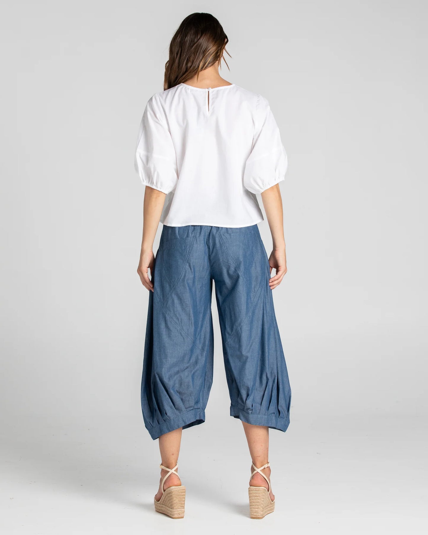 Boom Shankar Guru Basic Pants - Blue Chambray