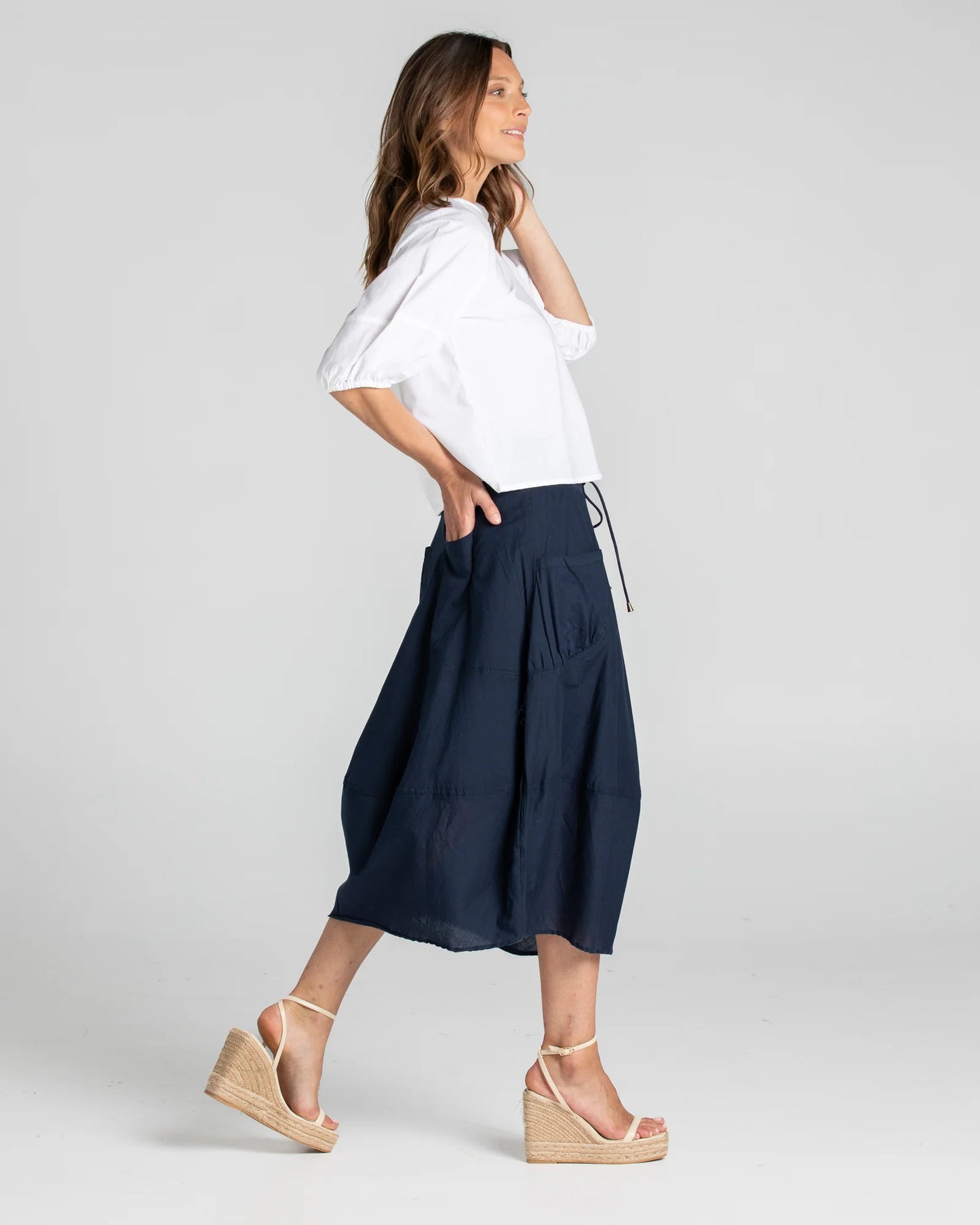Boom Shankar Guru Basic Skirt - Navy