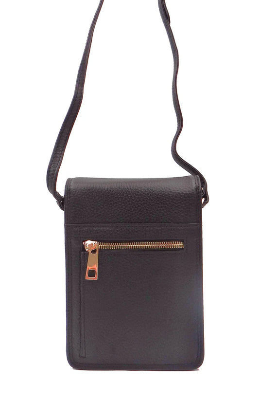 Second Nature Leather Travellers Crossbody Bag