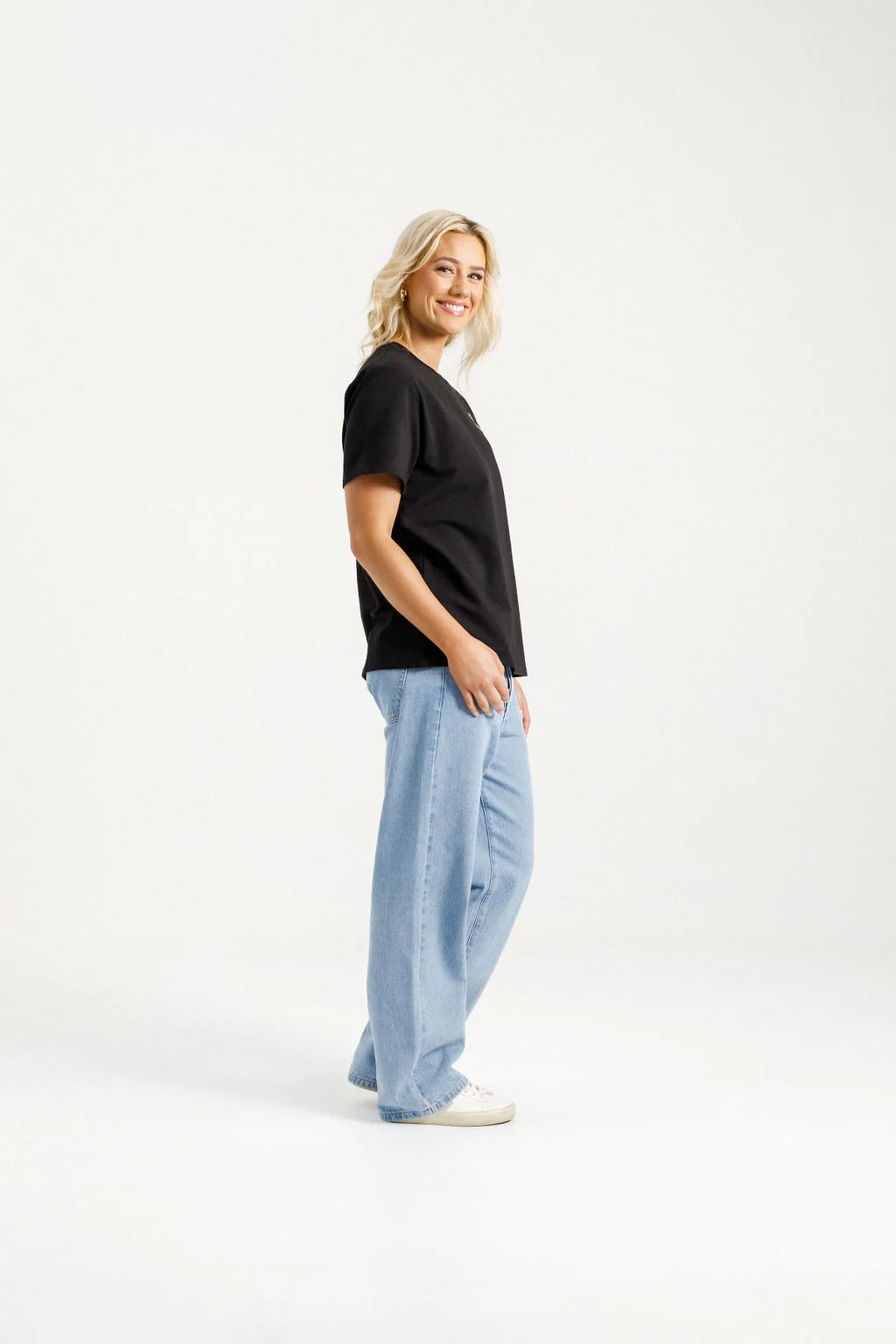 Homelee Chris Tee - Black with Shadow X