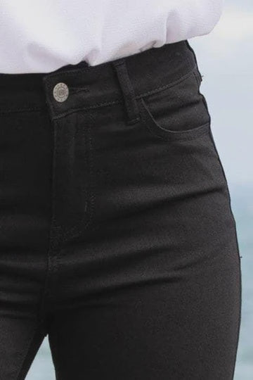 Honey Denim Cormac Jean LONG LEG - Solid Black