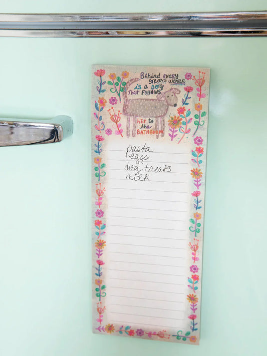 Artisanal Magnetic Notepad - Behind Every Strong Women
