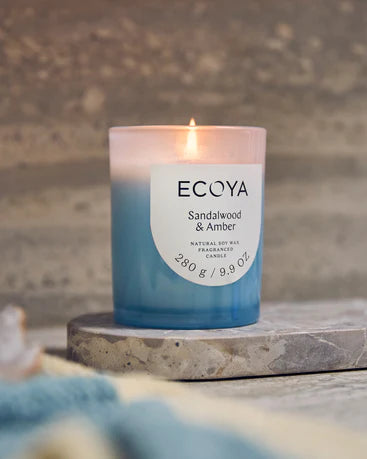 Ecoya Metro Candle - Sandalwood & Amber