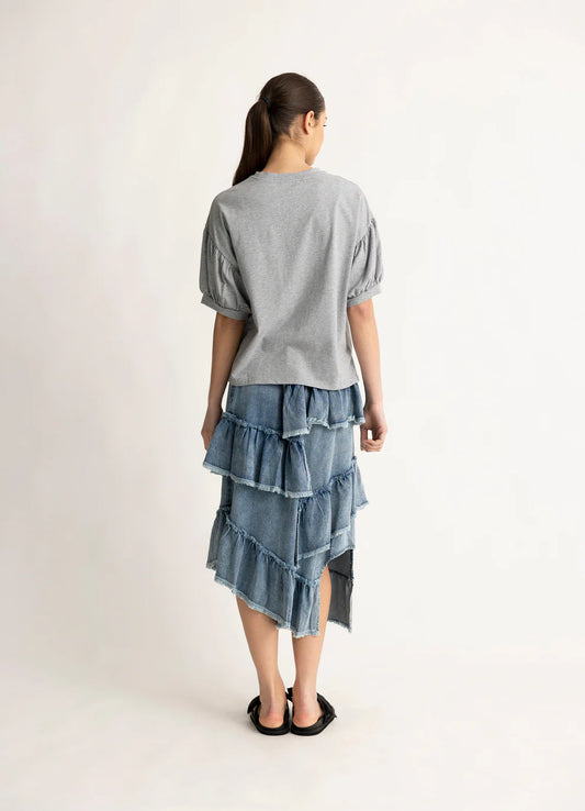 Two by Two Marley Top - Grey Marle