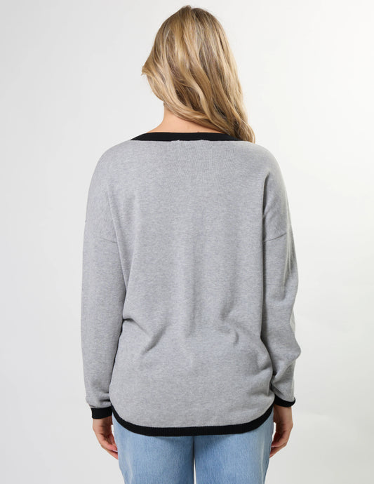 Stella + Gemma Street Pocket Jumper - Slealth Block