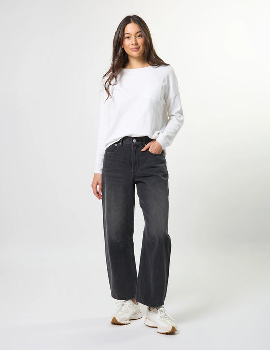 Stella + Gemma Carson Barrel Jean - Slate Grey