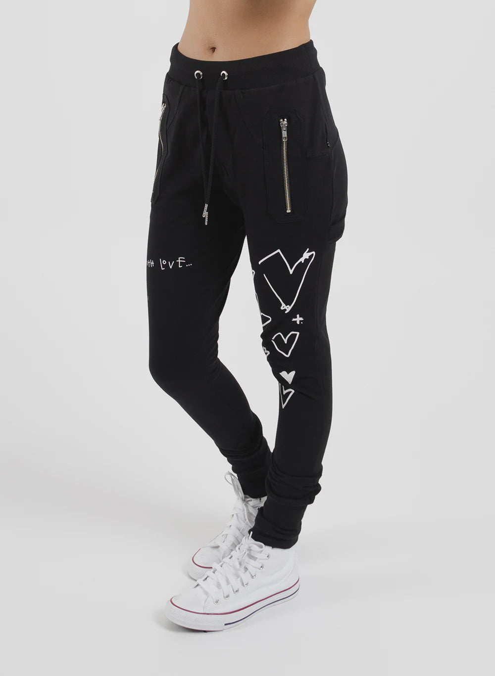 Federation Escape Trackies Black - With Love White