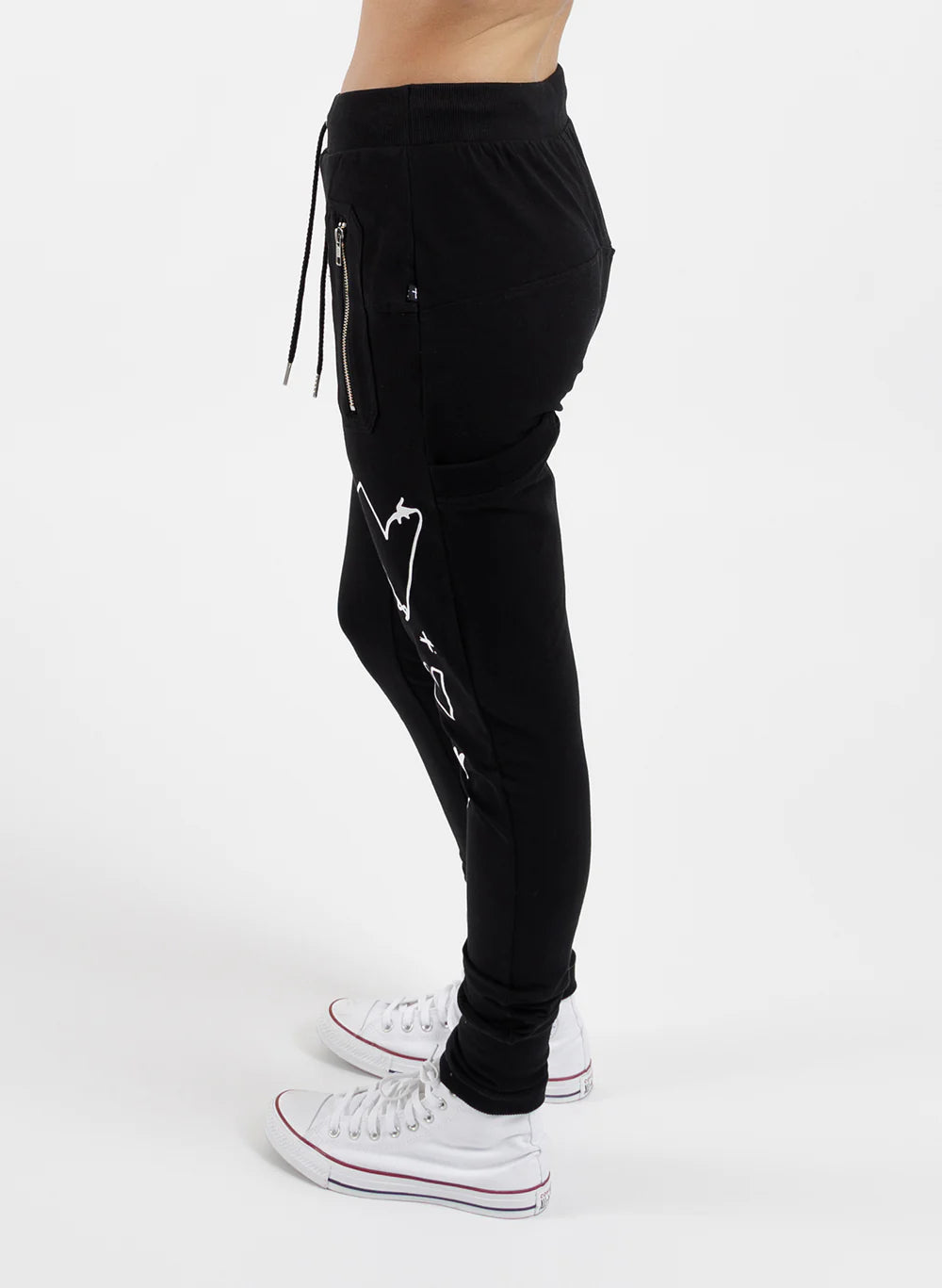 Federation Escape Trackies Black - With Love White