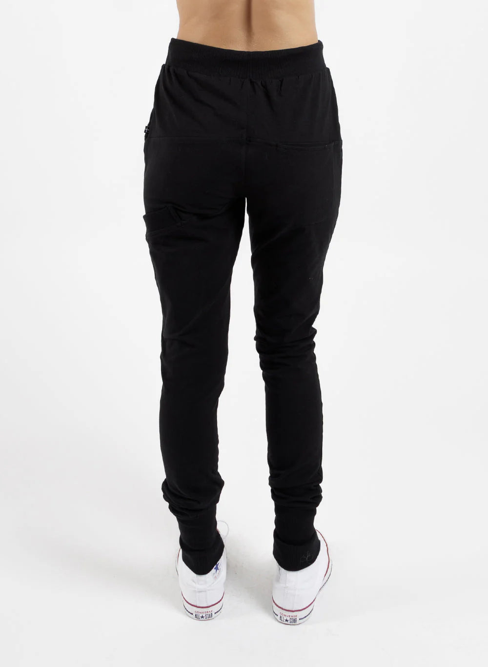 Federation Escape Trackies - Black with Gold Zips