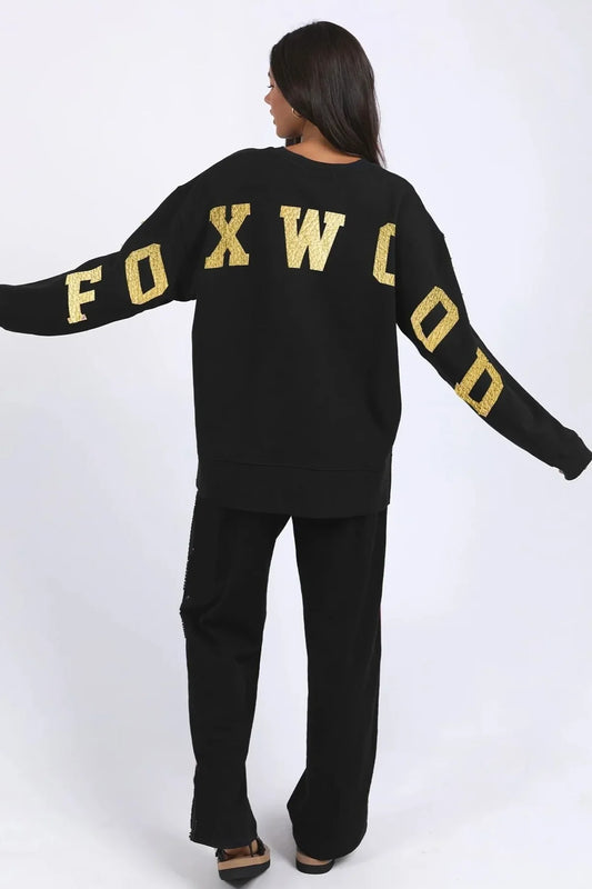 Foxwood Interval Crew - Black with Gold