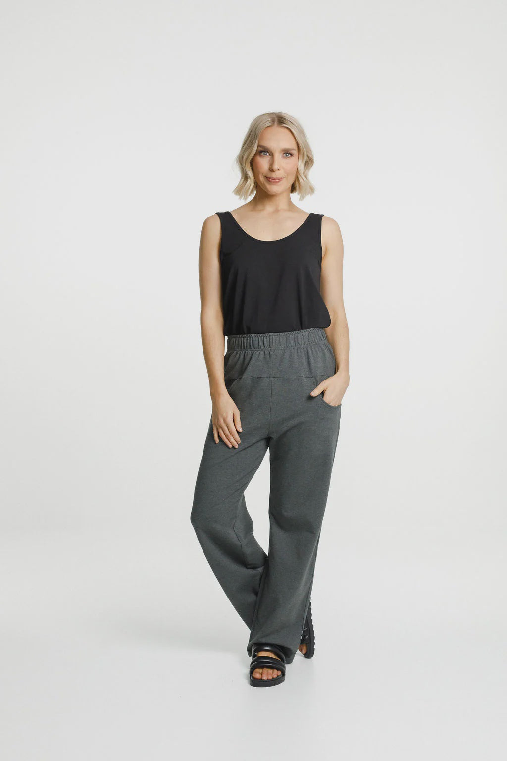Homelee Avenue Winter Weight Pants Charcoal with Matte Black X