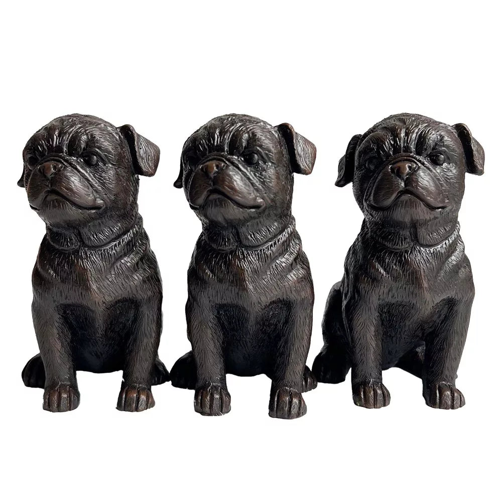 Linen & More Pug Pot Holder Set of 3 - Aged