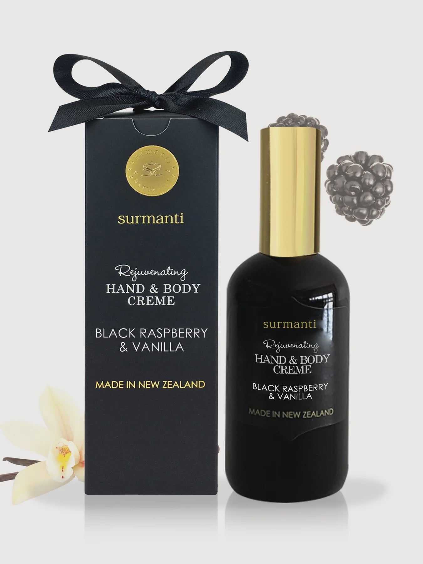 Surmanti Hand & Body Creme Black Raspberry & Vanilla 120ml
