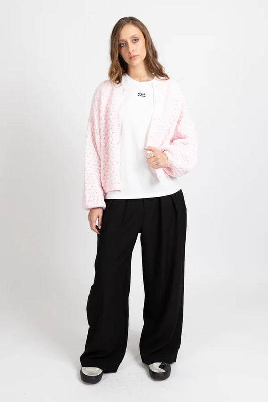 Federation Honeycomb Cardi - Pink