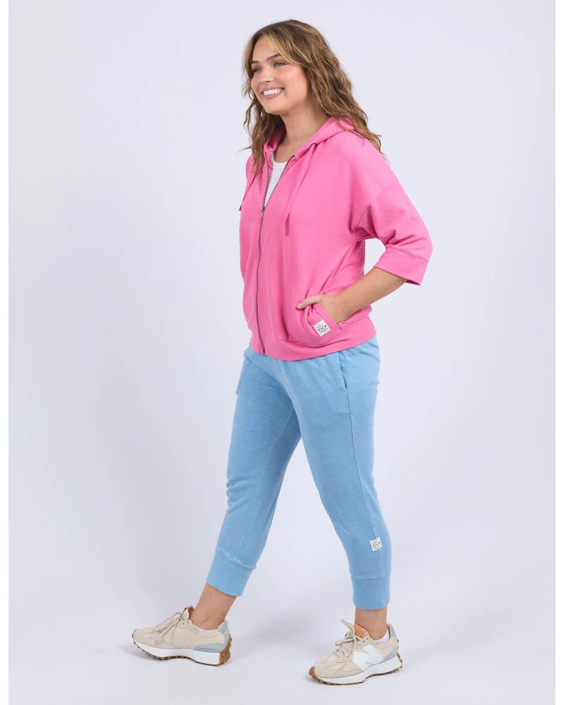 Elm Beachy Zip Hoodie - Aurora Pink
