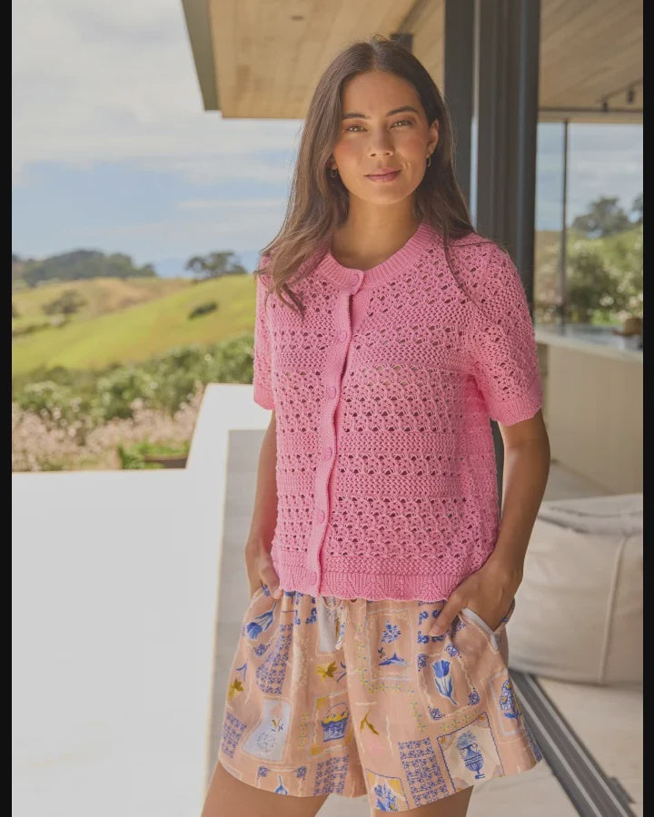 Stella + Gemma Celeste Knit - Carnation
