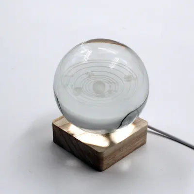 J & M Galaxy Crystal Ball with Light