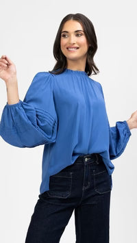Seeking Lola Frankie Top - Sapphire