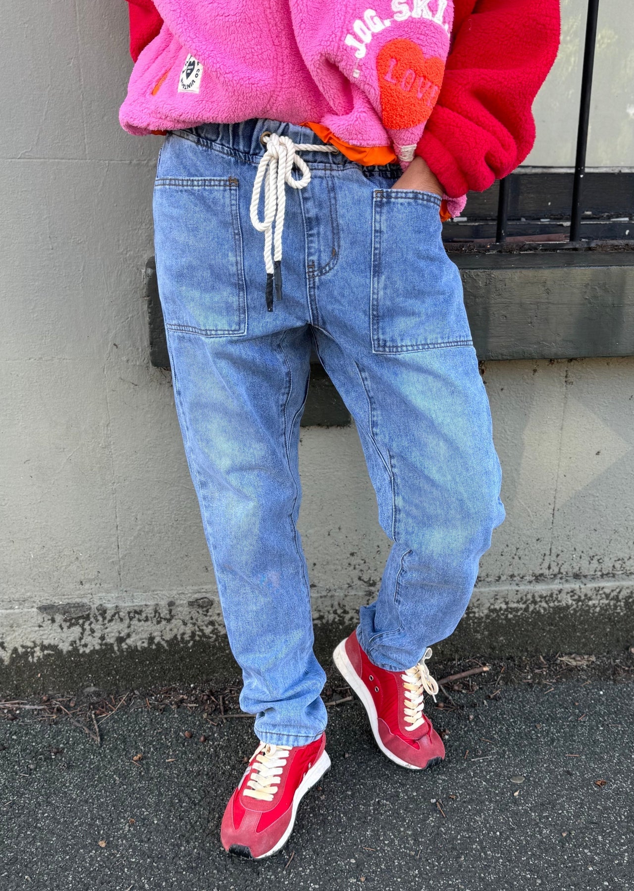 Hammill & Co Track Jean - Stonewash