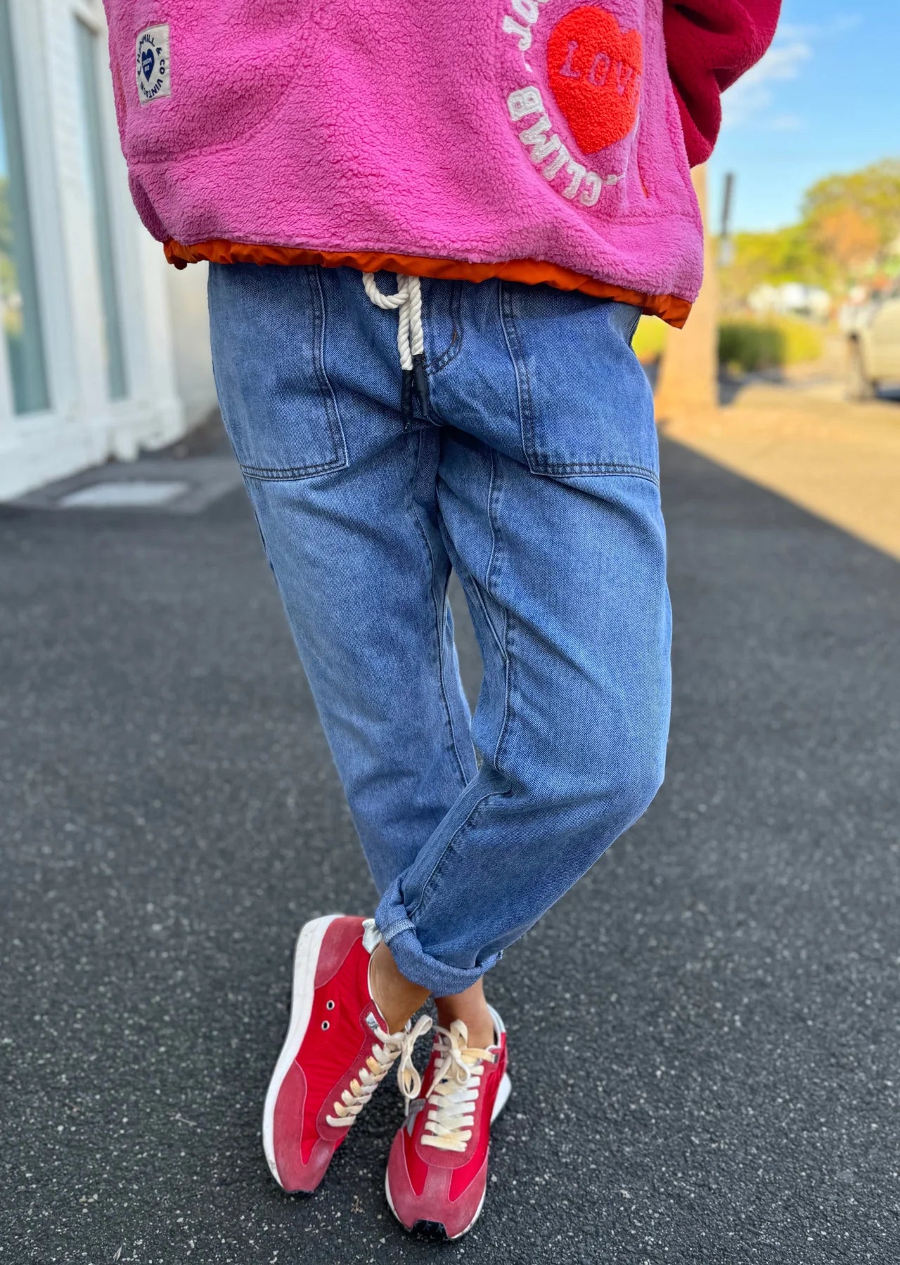 Hammill & Co Track Jean - Stonewash
