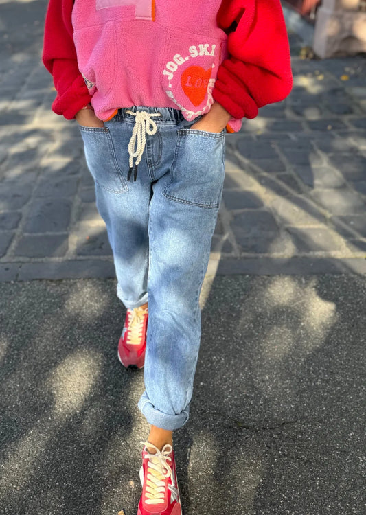 Hammill & Co Track Jean - Stonewash