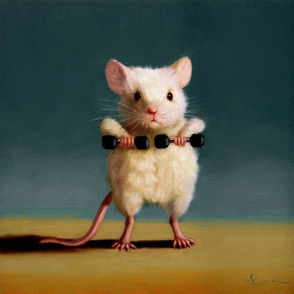 Image Vault Black Box Frame - Gym Rat Upright Row