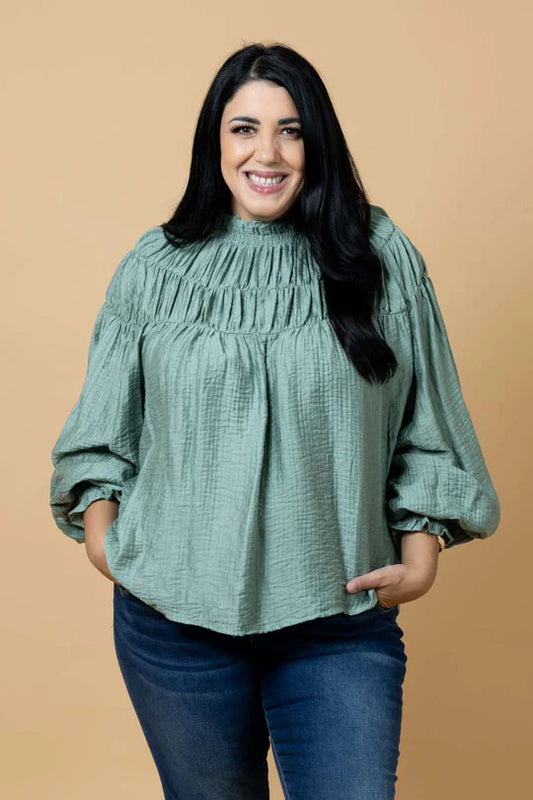 Charlo Jontee Long Sleeve Top - Sage
